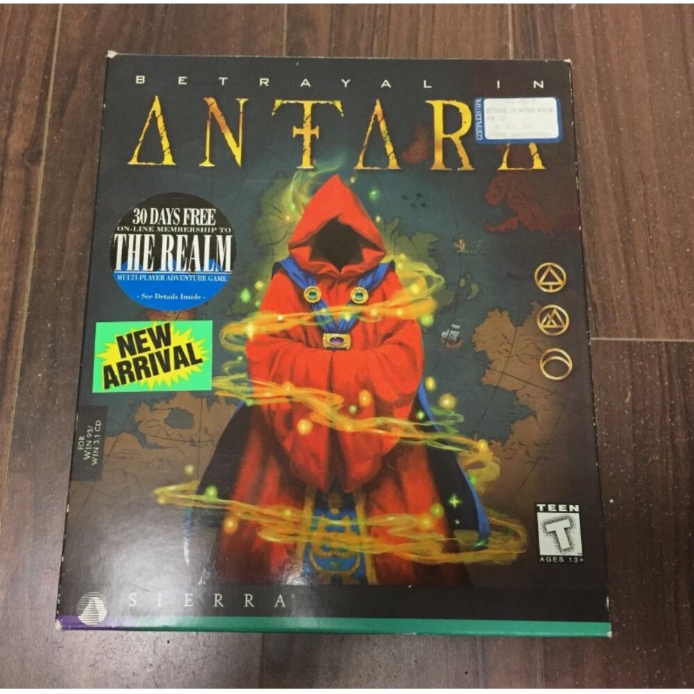 Betrayal In Antara Big Box PC For Win 95 / Win 3.1 With Extra Discs UNTESTED